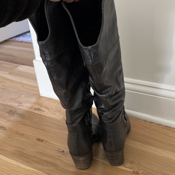 Like New DIBA black knee high boots with buckle - Picture 3 of 8